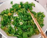 超簡単！春の香り菜の花のクミン炒め作り方3写真