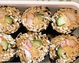 豆腐皮（豆葉）蕎麦寿司風海苔巻き作り方6写真