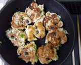 素干しえびとはんぺんのふわふわ焼き作り方4写真