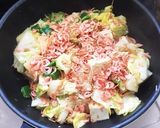 簡単ヘルシー☆春キャベツの桜えび蒸し炒め作り方9写真