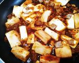 麻婆豆腐（チーズハンバーグ使っちゃう）作り方1写真