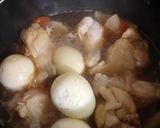 手羽元と卵の煮物　煮るだけ　簡単作り方3写真