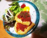 ハッシュ★ポテトDX【コンビーフ乗せ】作り方6写真