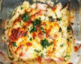 【ずぼら】キノコとベーコンのマヨチー焼き作り方3写真