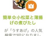 簡単☆小松菜と薄揚げの煮びたし作り方7写真