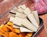 なすとかぼちゃと挽肉と☆グレイビー仕立て作り方2写真