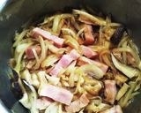 椎茸と厚切りベーコンのパスタ作り方8写真
