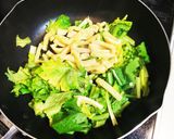 【簡単】＊かぶの葉と油あげの炒め物＊作り方3写真