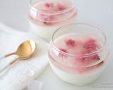 火を使わず♡花咲く桜ゼリー&パンナコッタ作り方10写真