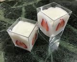 材料4つ　簡単いちごミルクゼリー作り方6写真