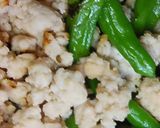 リカちゃん♡味染み鶏そぼろ甘ししとう作り方13写真