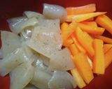 合わせ調味料でしゃきしゃき蓮根きんぴら作り方5写真