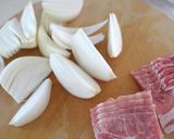 新玉ねぎと豚肉のトースター焼き作り方1写真