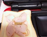 チーズとローストチキンのホットサンド作り方1写真