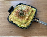 具材は卵とキャベツだけお好み焼き風卵焼き作り方5写真