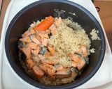 【保育園給食】鮭と人参の炊き込みごはん作り方5写真