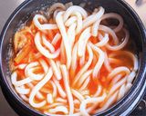 讃岐うどんで作るユッケジャンカルググス作り方3写真