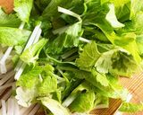 【減塩】ホワイトセロリとハムの炒め物作り方1写真
