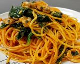 冷凍海鮮食材で簡単海鮮トマトパスタ作り方4写真
