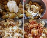 豚バラと新じゃがの生姜焼きポテサラ作り方5写真