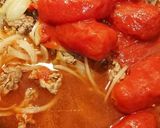 牛コマdeトマトパスタ作り方3写真