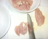 ケチャップ炒め♪簡単鶏むね肉と小松菜作り方5写真