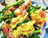 にら玉とカニ玉のいいとこ取り！にらカニ玉作り方6写真