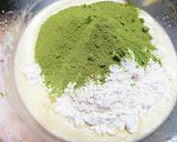 100均甘栗と甘納豆でこんがり抹茶ケーキ作り方5写真