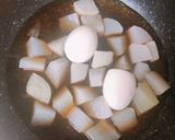 レンジ加熱で時短☆トロトロ大根と卵の煮物作り方4写真
