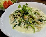 栄養◎　サーモンクリームパスタ作り方4写真