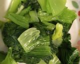 卵と青梗菜の黒酢あん作り方2写真
