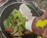 簡単！ソーセージキャベツケチャップ炒め♪作り方4写真