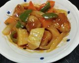 節約　簡単 豚こまで作る揚げない本格酢豚作り方11写真