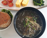 しゃきしゃき♪生もずくとえのきのスープ♡作り方5写真