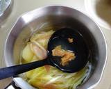 減塩 じゃが芋とみょうがの味噌汁作り方5写真