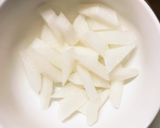オイスター麺つゆ炒味豚こま大根青椒肉絲風作り方6写真