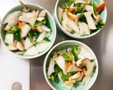 オイスター麺つゆ炒味豚こま大根青椒肉絲風作り方11写真