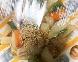 オイスター麺つゆ炒味豚こま大根青椒肉絲風作り方17写真