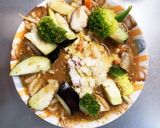 豆腐バーグ入インディアントマト味ドーム蒸作り方25写真