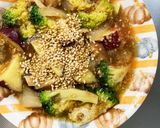 根菜ブロッコリー和ドレ炒め味温野菜サラダ作り方16写真