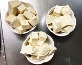レンジ豚こまピリ辛ネギ味麻婆豆腐&茄子作り方2写真
