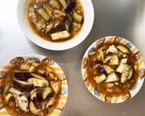 レンジ豚こまピリ辛ネギ味麻婆豆腐&茄子作り方14写真
