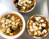 レンジ豚こまピリ辛ネギ味麻婆豆腐&茄子作り方16写真