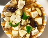レンジ豚こまピリ辛ネギ味麻婆豆腐&茄子作り方19写真