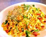 水菜たっぷりパラパラシャキシャキ炒飯作り方4写真
