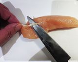 梅の風味でさっぱり☆ささみの春巻作り方1写真