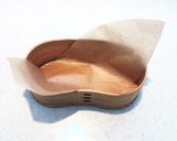 クッキングシート活用術♡手作り葉蘭作り方4写真