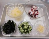【減塩副菜】たことわかめのマリネ風サラダ作り方2写真