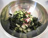 【減塩副菜】たことわかめのマリネ風サラダ作り方4写真