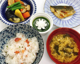 【病院】梅としらすと大葉のごはん【給食】作り方8写真